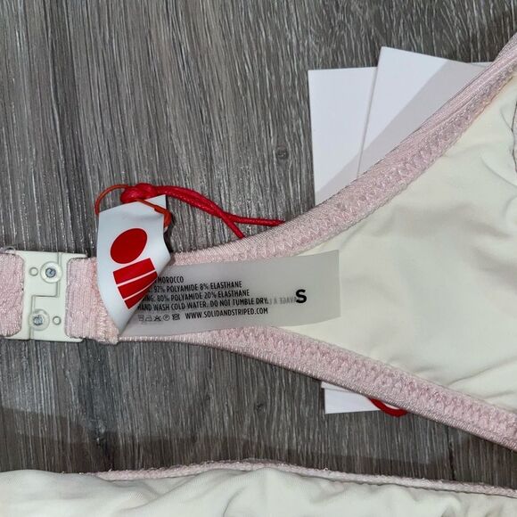 SOLID & STRIPED BIKINI TOP NWT - Picture 3 of 7